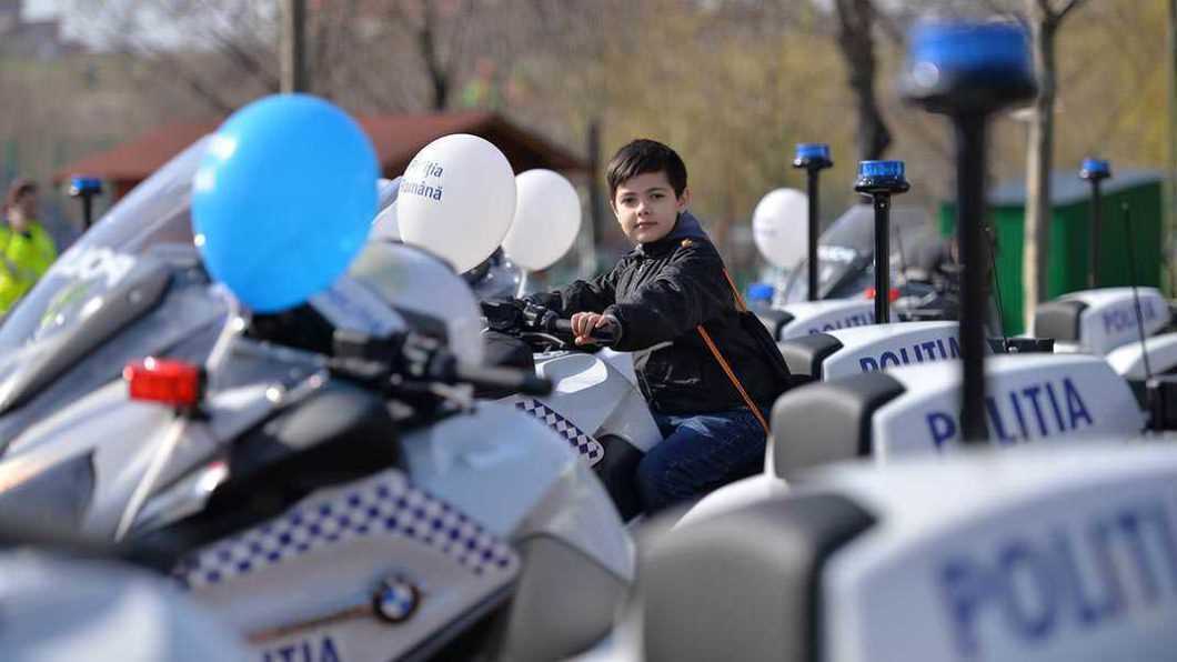 copil motociclete politie