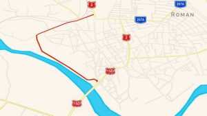 ocolitoare roman vest harta