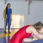 Mihaela Obreja lupte antrenament la Clubul Sportiv 2610