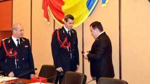 pompieri ridicati in grad