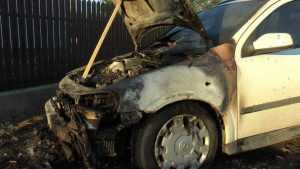 masina incendiata sef de post tamaseni