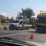 accident masina rasturnata in Traian 4