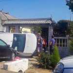 accident masina rasturnata in Traian 7