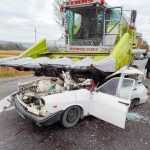 accident Dacia 1300 cu utilaj agricol Dumbrava Timisesti 6