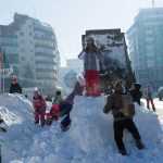 Foto: Om de zăpadă uriaș în Piața Roman-Vodă 18 constructie om de zapada DSC 8760