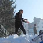 Foto: Om de zăpadă uriaș în Piața Roman-Vodă 26 constructie om de zapada DSC 8814