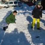 Foto: Om de zăpadă uriaș în Piața Roman-Vodă 33 constructie om de zapada DSC 8967