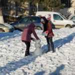 Foto: Om de zăpadă uriaș în Piața Roman-Vodă 35 constructie om de zapada DSC 8977