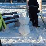 Foto: Om de zăpadă uriaș în Piața Roman-Vodă 36 constructie om de zapada DSC 8978