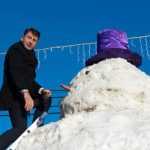 Foto: Om de zăpadă uriaș în Piața Roman-Vodă 29 constructie om de zapada Lucian Micu DSC 8918