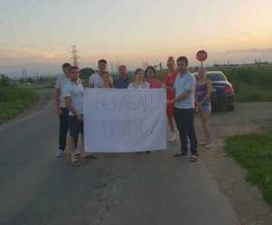 protest intersectie Tamaseni