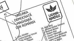 buletin de vot UDMR