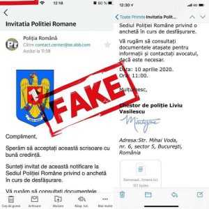 email fals Politia Romana