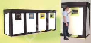 Platforma casetata deseuri menajere